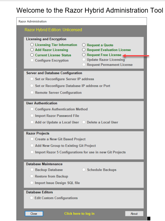 Request a Free License Image