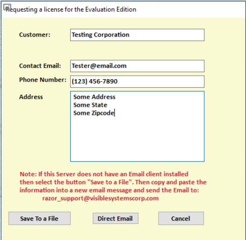 Requesting a License Image